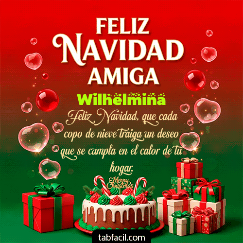 GIF de Wilhelmina - Feliz Navidad Amiga
