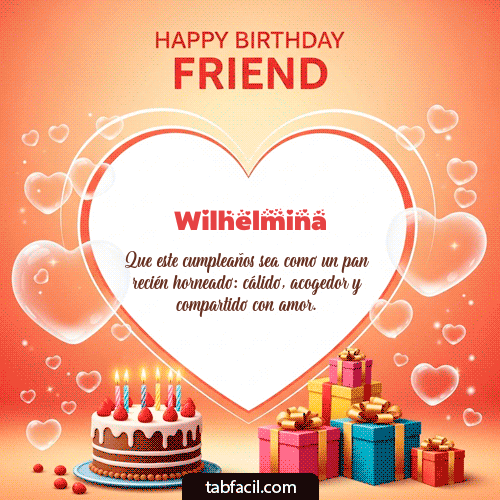 GIF de Wilhelmina - Happy Birthday Friend