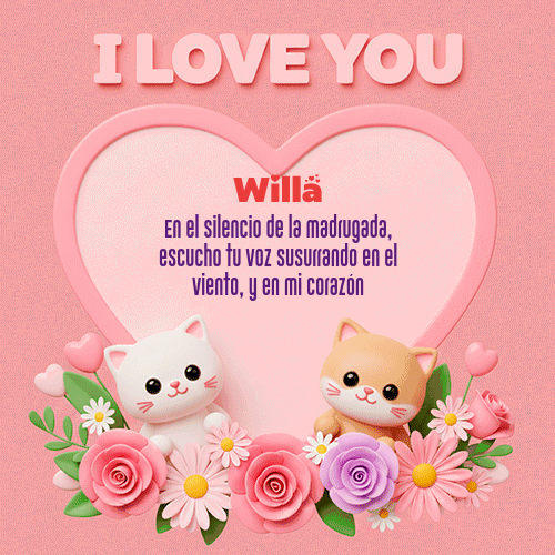 Gif Te Amo!!! Feliz Dia Amor Willa
