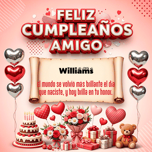 GIF de Williams - Feliz Cumpleaños Amigo