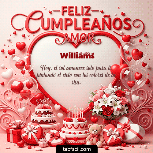 GIF de Williams - Feliz Cumpleaños Amor