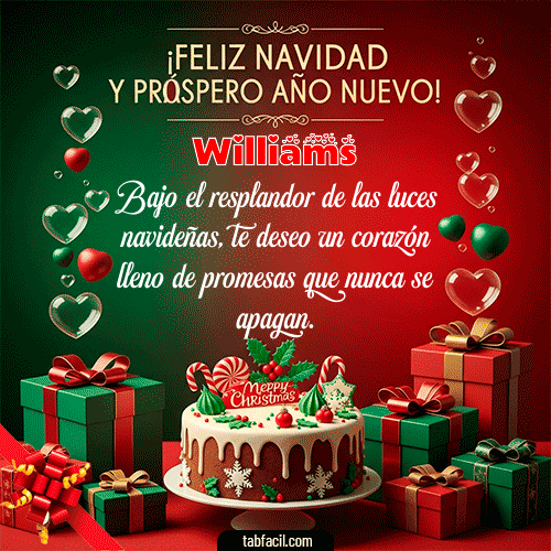 GIF de Williams - Feliz Navidad y Próspero Año Nuevo