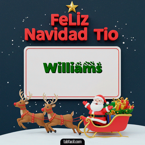 GIF de Williams - Feliz Navidad Tío