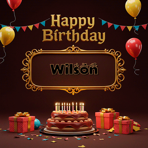 Happy BirthDay Feliz Cumpleaños Wilson