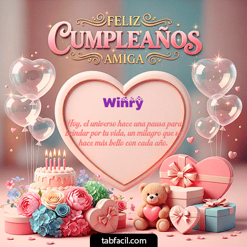 GIF de Winry - Amiga Feliz Cumpleaños