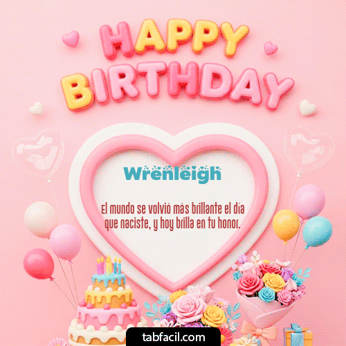 GIF de Wrenleigh - Happy Birthday Amiga