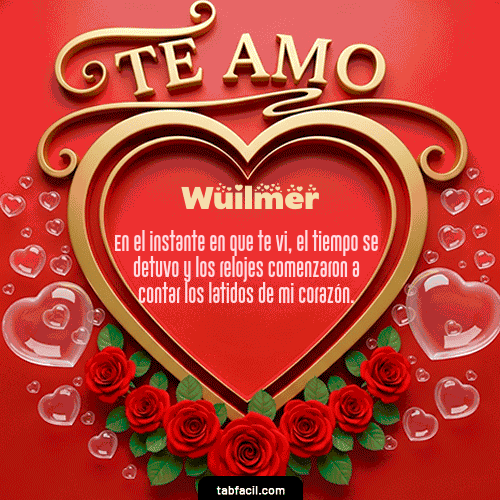 Te Amo Feliz Dia Amor Wuilmer