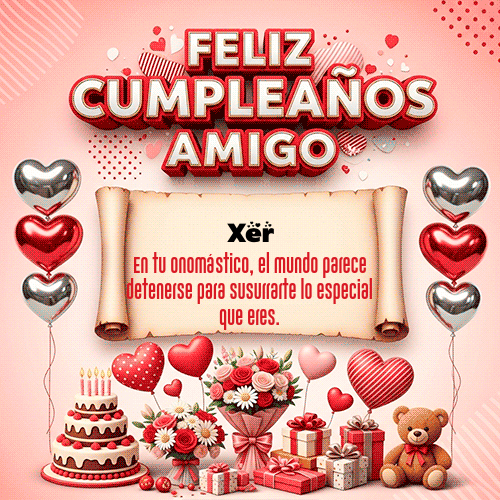 GIF de Xer - Feliz Cumpleaños Amigo