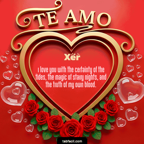 Te Amo Feliz Dia Amor Xer