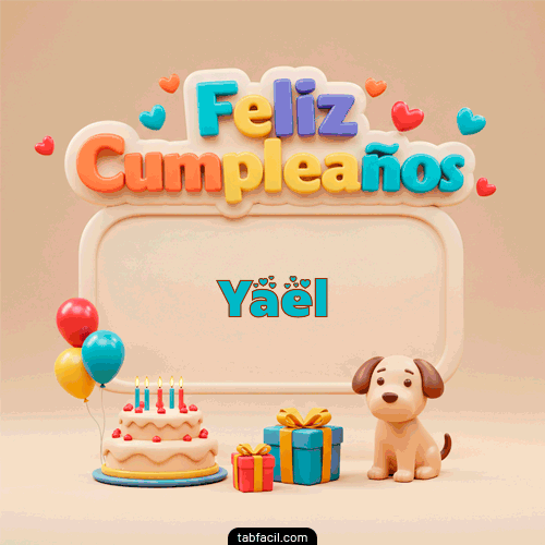 Gif Feliz Cumpleaños Yael