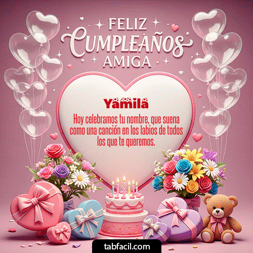 Gif Feliz Cumpleaños Amiga Yamila