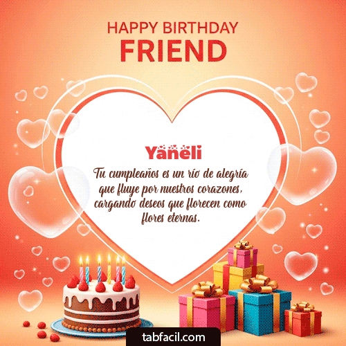 Gif Happy Birthday Friend Yaneli