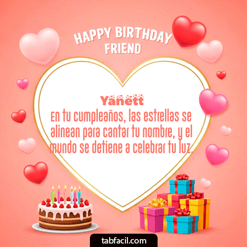 Gif Happy Birthday Friend Yanett