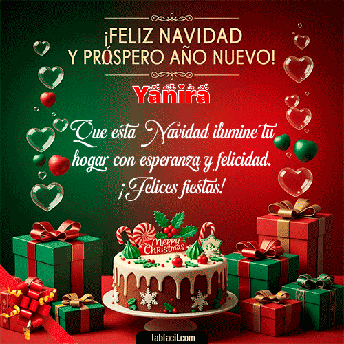 GIF de Yanira - Feliz Navidad y Próspero Año Nuevo