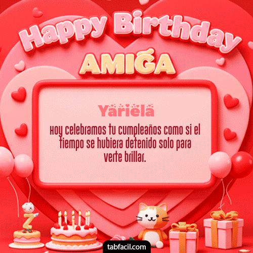 Feliz Cumpleaños Yariela GIF