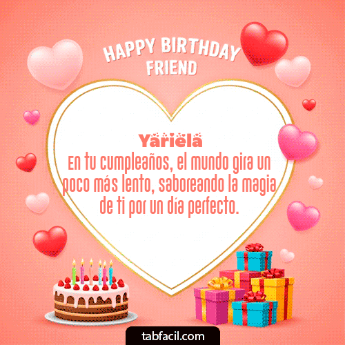 Feliz Cumpleaños Yariela GIF