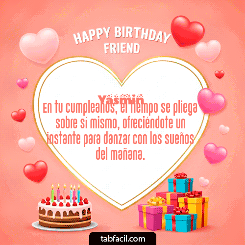 GIF de Yasmin - Happy Birthday Friend