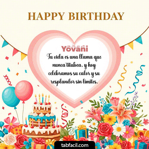 Gif Happy BirthDay Friend! Yovani