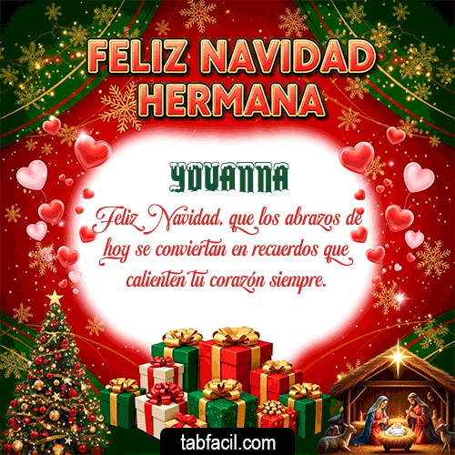 GIF de Yovanna - Feliz Navidad Hermana