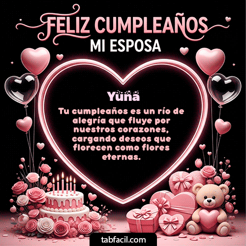 Gif Feliz Cumpleaños Mi Esposa Yuna