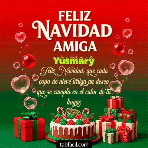 GIF de Yusmary - Feliz Navidad Amiga