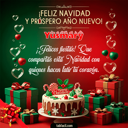 GIF de Yusmary - Feliz Navidad y Próspero Año Nuevo