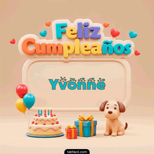 Feliz Cumpleaños Yvonne