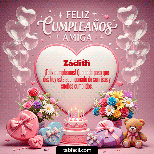 Gif Feliz Cumpleaños Amiga Zadith