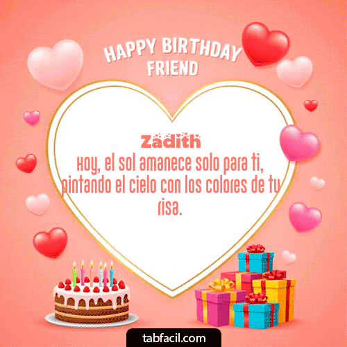 Gif Happy Birthday Friend Zadith