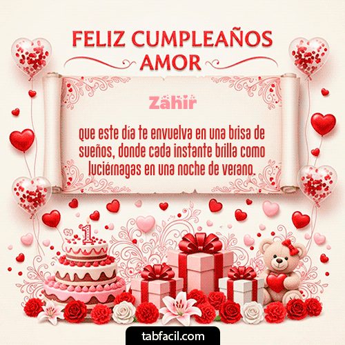 Gif Feliz Cumpleaños Amor Zahir