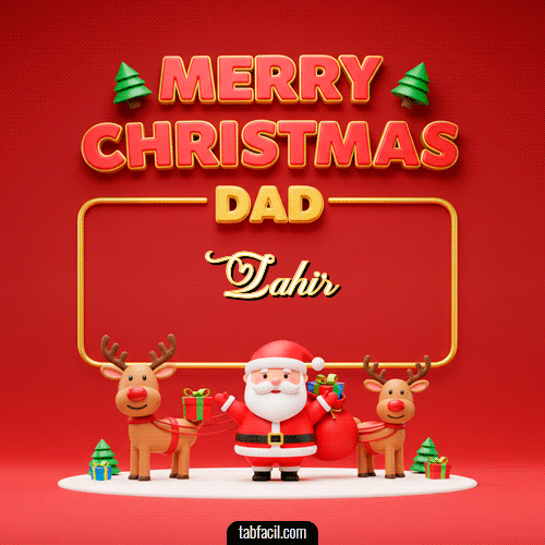 Merry Christmas DAD Feliz Navidad Zahir