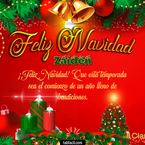 GIF Animado de Feliz Navidad para Zaiden - Feliz Navidad