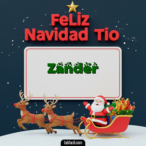 Feliz Navidad Zander GIF