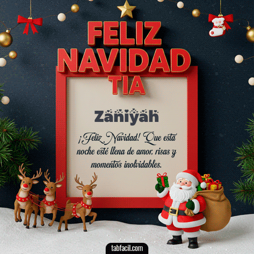 Feliz Navidad Zaniyah GIF