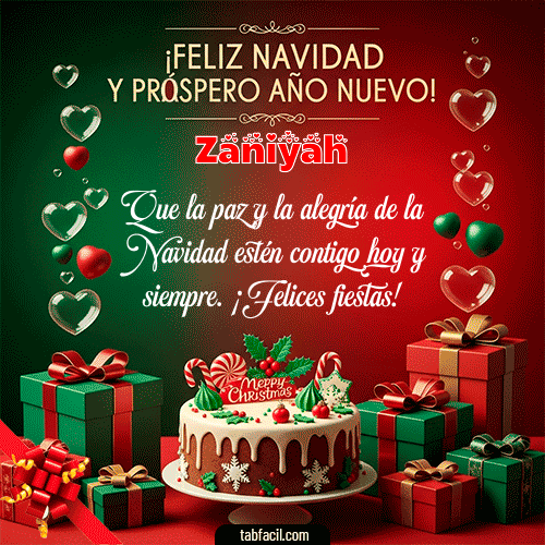 Feliz Navidad Zaniyah GIF