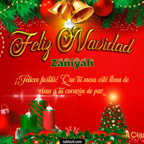 Feliz Navidad Zaniyah GIF