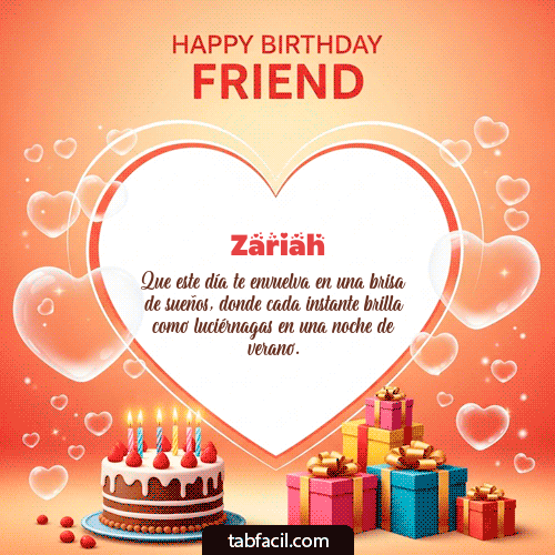 Feliz Cumpleaños Zariah GIF