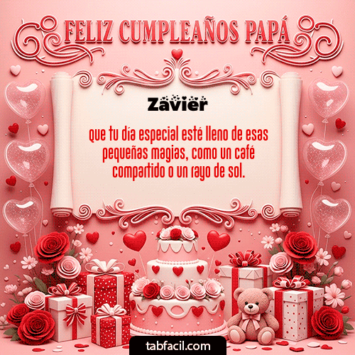 Gif Feliz Cumpleaños Papá Zavier