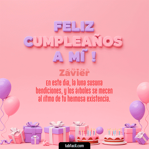 Gif 🕯️ Feliz Cumpleaños para mí Zavier