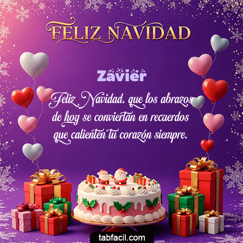 GIF Animado de Feliz Navidad para Zavier - 🎅 Merry Christmas