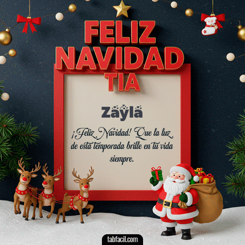 Feliz Navidad Zayla GIF