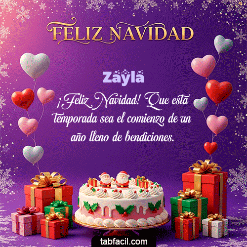 Feliz Navidad Zayla GIF