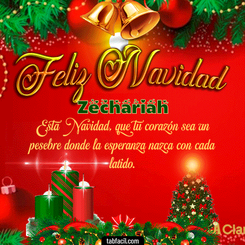 GIF Animado de Feliz Navidad para Zechariah - Feliz Navidad