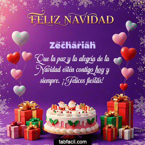 GIF Animado de Feliz Navidad para Zechariah - 🎅 Merry Christmas