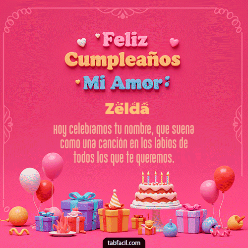 Gif 💖 Feliz Cumpleaños Amor Mio Zelda