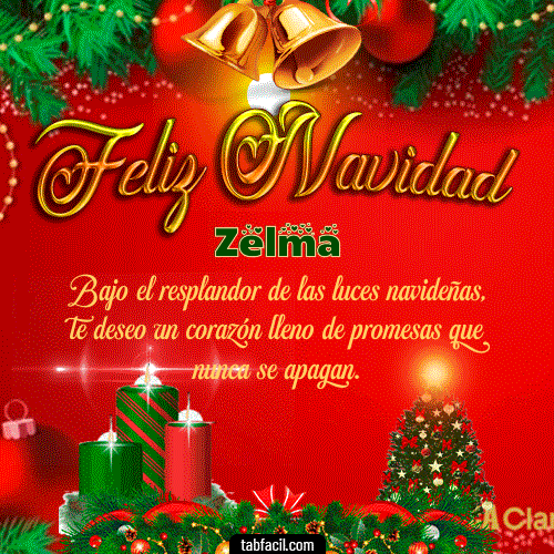 Feliz Navidad Zelma GIF