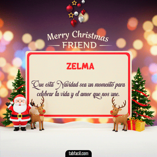 Feliz Navidad Zelma GIF