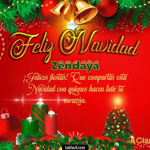 GIF Animado de Feliz Navidad para Zendaya - Feliz Navidad