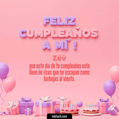 Gif 🕯️ Feliz Cumpleaños para mí Zev