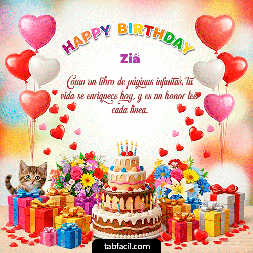 Gif Happy BirthDay Zia